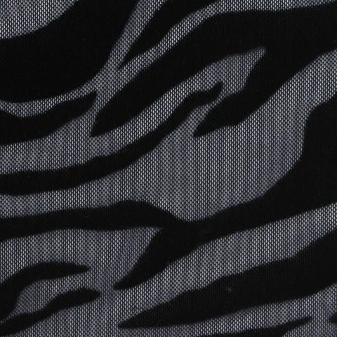 Black Zebra Mesh, Nylon