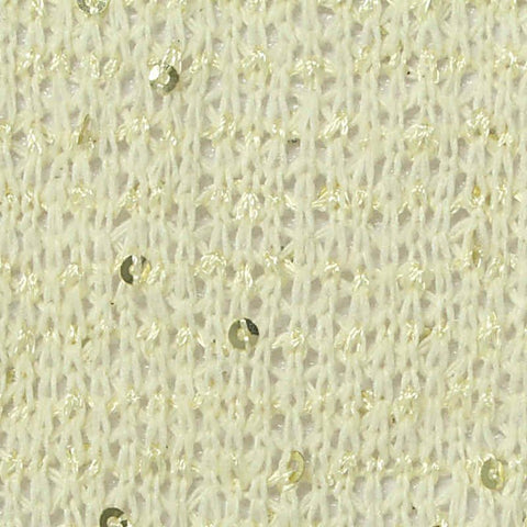 Gold Sequins Chunky Knit, Polyester