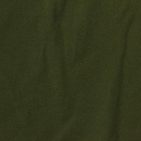 Brushed Polyester Stretch Milk Silk Knit Fabric, 190 gsm, 170 cm — Green