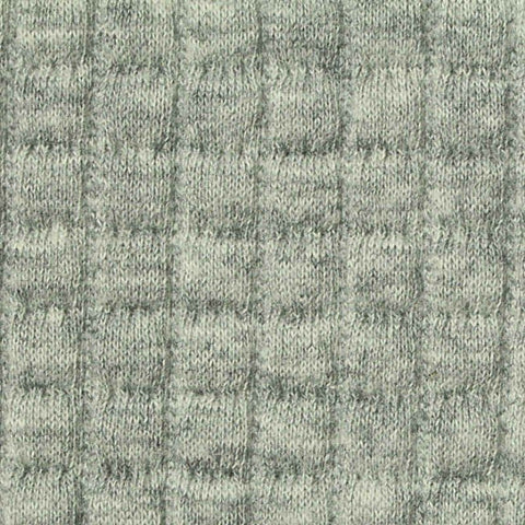 Jacquard Cotton Polyester Stretch Knit Fabric, 440 gsm, 153 cm — Grey