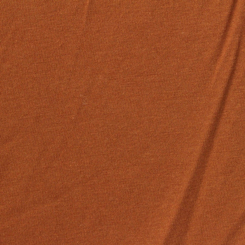 Cotton Polyester Jersey Knit Fabric, 150 gsm, 170 cm — Brown