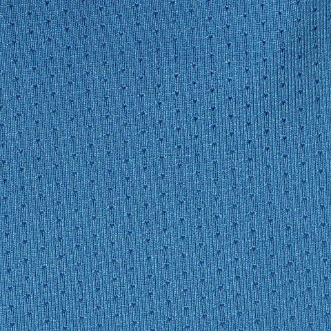 Polyester Stretch Birdseye Knit Fabric, 174 gsm, 154 cm — Blue