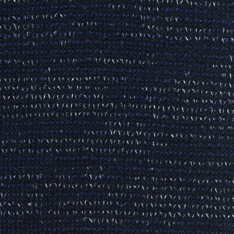 Dark Blue Marl Chunky Knit, Cotton