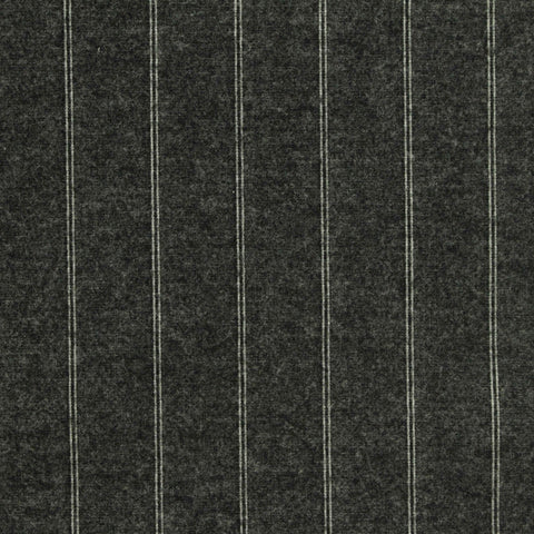 Light Grey Vertical-Pinstripe Ponte Knit, Poly-Viscose