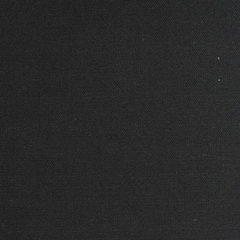 Viscose Nylon Stretch Interlock Knit Fabric, 230 gsm, 160 cm — Black