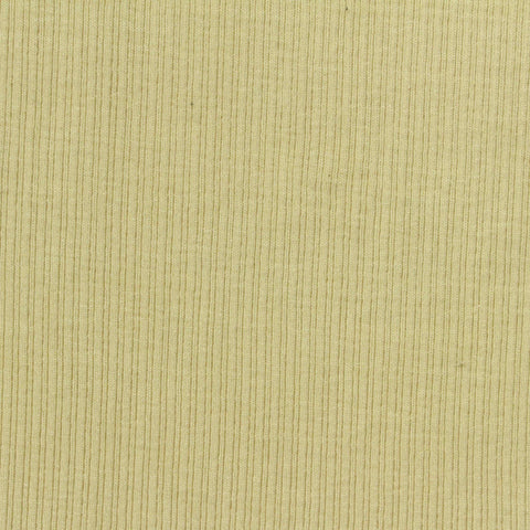 Viscose Acrylic Blend Stretch Rib Knit Fabric, 260 gsm, 150 cm — Khaki