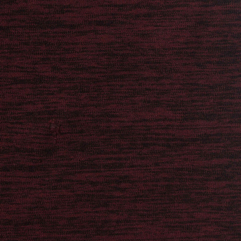 Dark Red Marl Jersey Knit, Polyester, 210 gsm