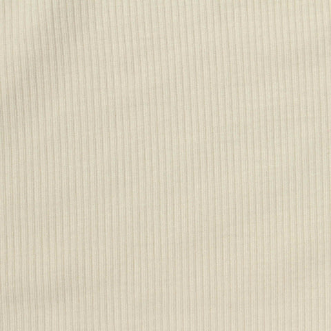 Polyester Viscose Stretch Rib Knit Fabric, 230 gsm, 140 cm — Beige