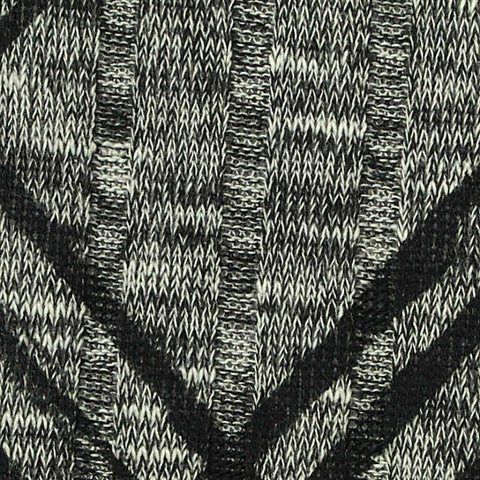 Black Lines Rib Knit, Polyester, 210 gsm