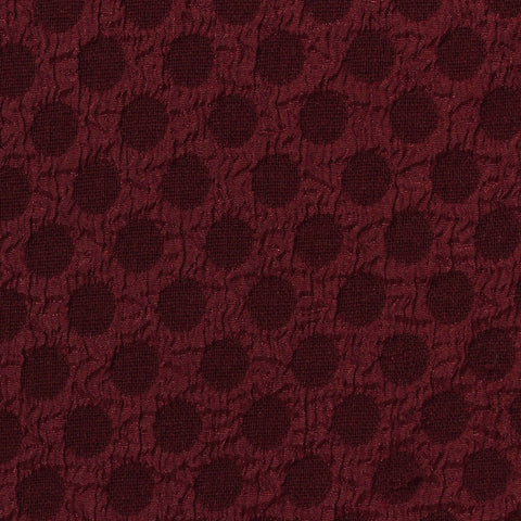 Burgundy Dot Chiffon, Polyester