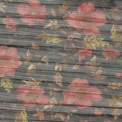 Pink Floral Jersey Knit, Polyester, 60 gsm