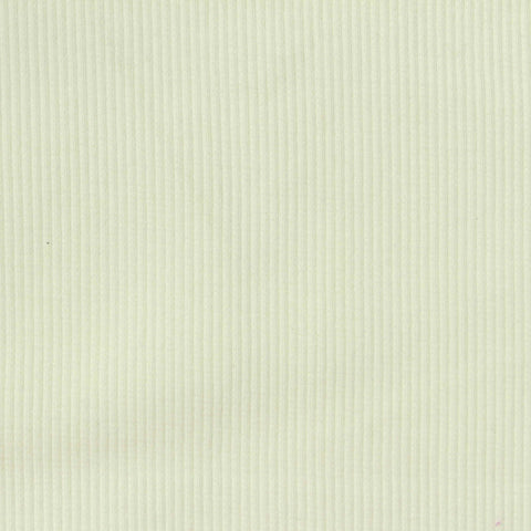 Cotton Stretch Rib Knit Fabric, 440 gsm, 130 cm — White