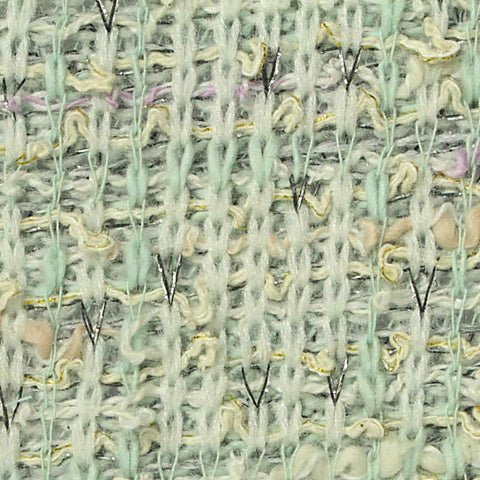 Light Green Marl Bouclé, Cotton-Poly