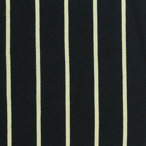 Cream Vertical-Stripe Jersey Knit, Viscose