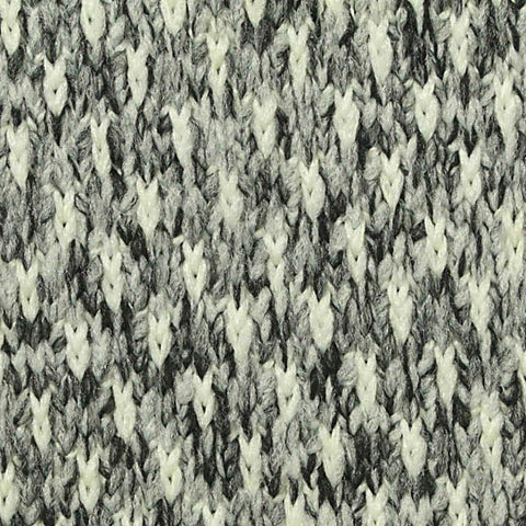 Black Marl Chunky Knit, Polyester, 370 gsm