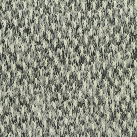 Black Marl Chunky Knit, Polyester, 370 gsm