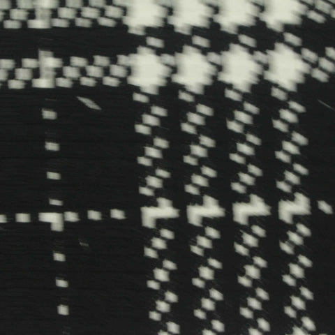 Black Houndstooth Jacquard, Polyester, 190 gsm, 160 cm