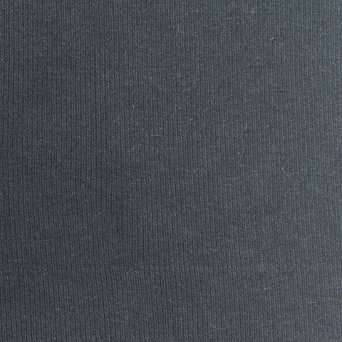 Striped Cotton Stretch Rib Knit Fabric, 250 gsm, 160 cm — Grey