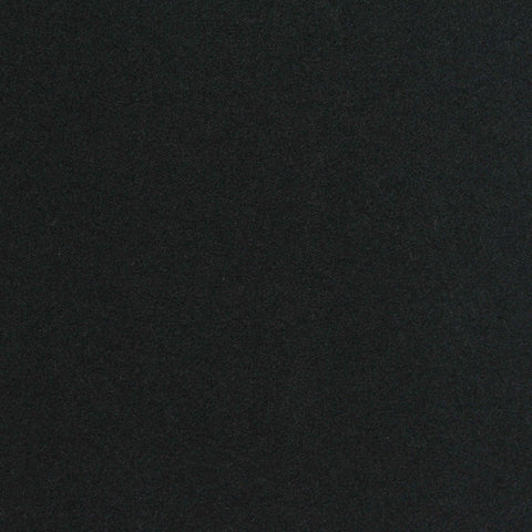 Brushed Polyester Stretch Sateen Fabric, 300 gsm, 160 cm — Black