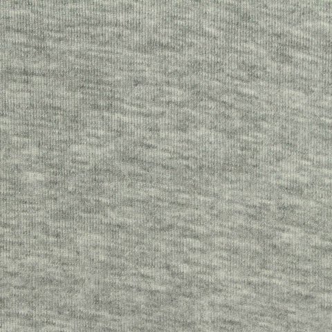 Grey Marl Rib Knit, Poly-Viscose, 170 gsm