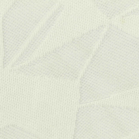 White Tone-on-Tone Interlock Knit, Polyester, 145 gsm