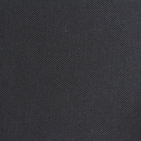 Cotton Polyester Piqué Knit Fabric, 200 gsm, 185 cm — Black