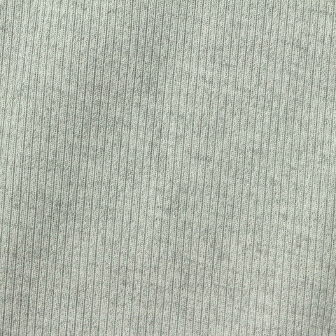 Light Grey Marl Rib Knit, Polyester, 350 gsm