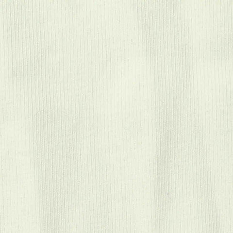 Cotton Stretch Rib Knit Fabric, 210 gsm, 160 cm — White