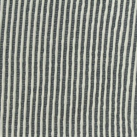 Dark Grey Vertical-Stripe Jersey Knit, Cotton-Viscose