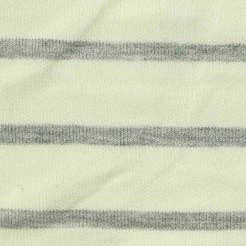 Grey Horizontal-Stripe Scuba Knit, Poly-Modal