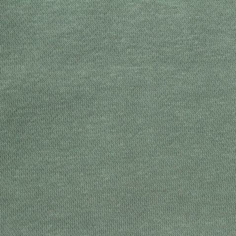 Brushed Cotton Polyester French Terry Fabric, 280 gsm, 180 cm — Green