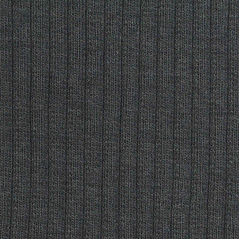 Charcoal Rib Knit, Cotton