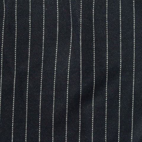 White Vertical-Stripe Interlock Knit, Poly-Viscose, 312 gsm