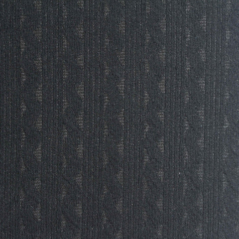 Light Grey Geometric Interlock Knit, Poly-Cotton