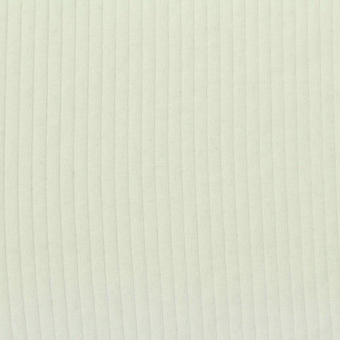 Tencel Lyocell Stretch Rib Knit Fabric, 200 gsm, 155 cm — White
