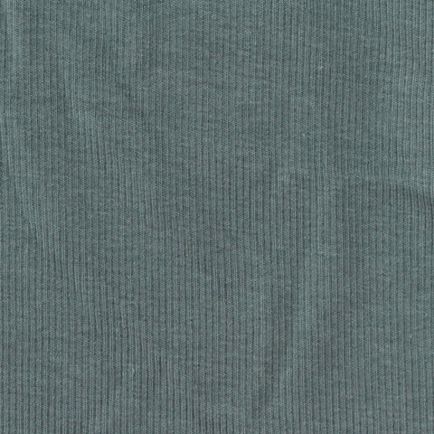 Cotton Stretch Rib Knit Fabric, 263 gsm, 120 cm — Blue