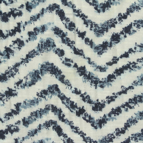 Blue Chevron Jersey Knit, Polyester