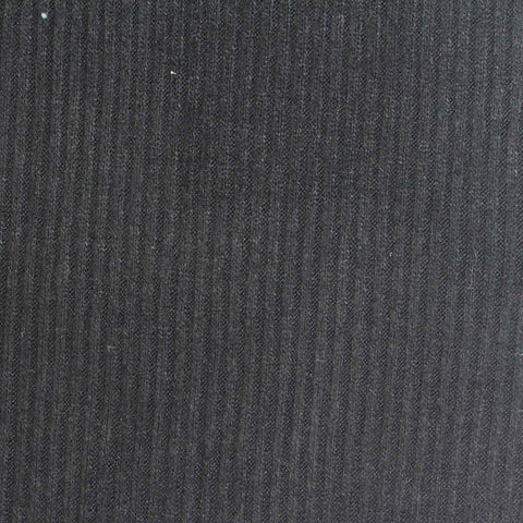 Viscose Polyester Stretch Rib Knit Fabric, 196 gsm, 146 cm — Grey