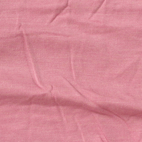 Brushed Acrylic Viscose Stretch French Terry Fabric, 230 gsm, 170 cm — Pink
