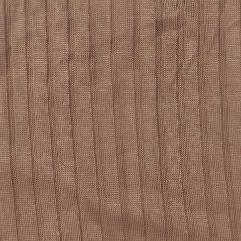 100% Viscose Rib Knit Fabric, 145 gsm, 140 cm — Brown