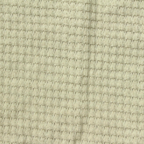 Jacquard Cotton Polyester Stretch Chunky Knit Fabric, 300 gsm, 150 cm — Beige
