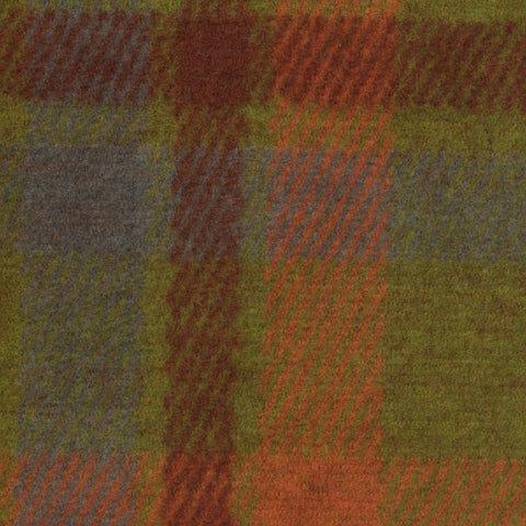 Olive Bold-Plaid Jacquard, Poly-Viscose