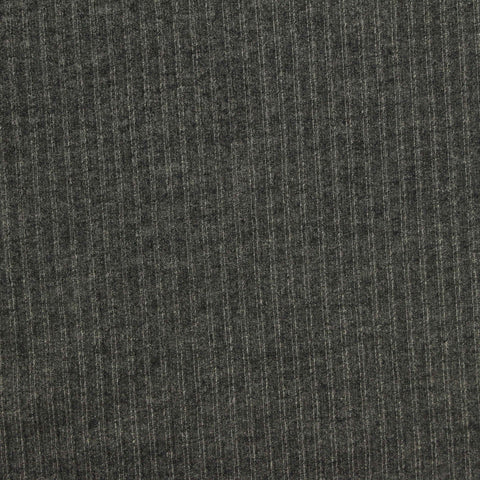 Light Grey Vertical-Stripe Rib Knit, Poly-Viscose