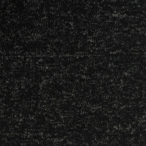 Black Marl Chunky Knit, Viscose-Poly, 204 gsm