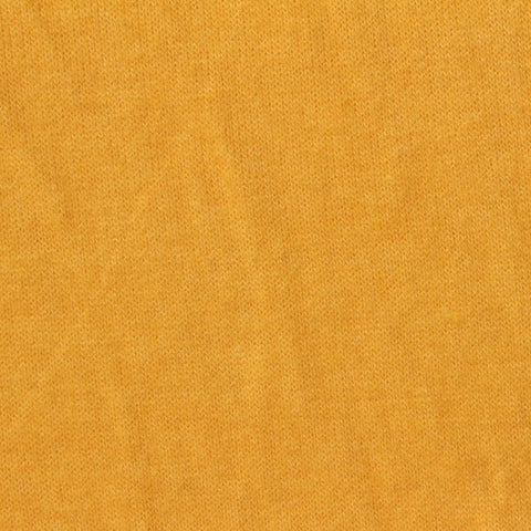 Brushed Polyester Viscose Stretch Chunky Knit Fabric, 184 gsm, 160 cm — Yellow