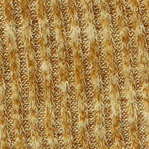 Brown Marl Rib Knit, Viscose-Poly, 250 gsm, 130 cm