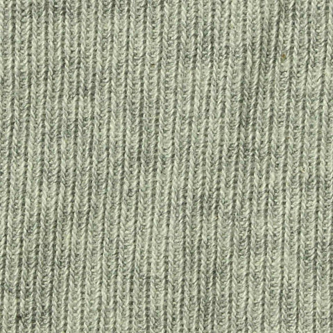 Light Grey-Green Heather Rib Knit, Cotton