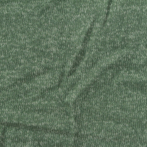 Green Heathered-Marl Chunky Knit, Viscose-Poly, 188 gsm