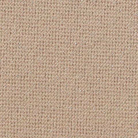 Beige Marl Interlock Knit, Poly-Metallic