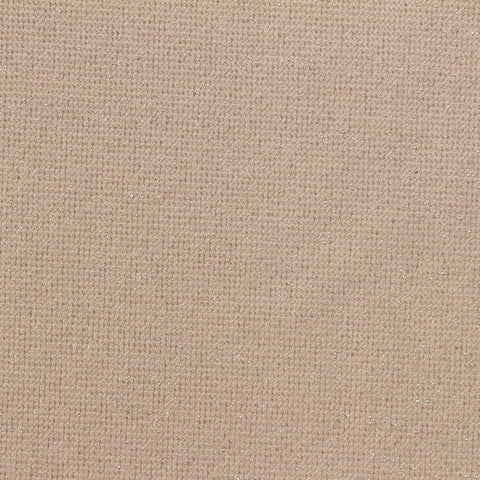 Beige Marl Interlock Knit, Poly-Metallic